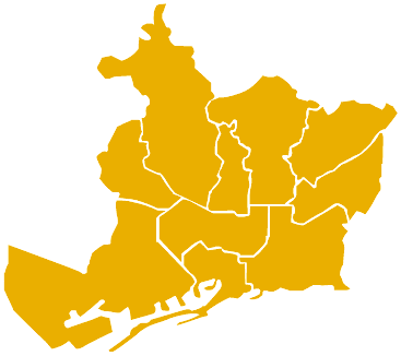 Mapa Districtes Barcelona